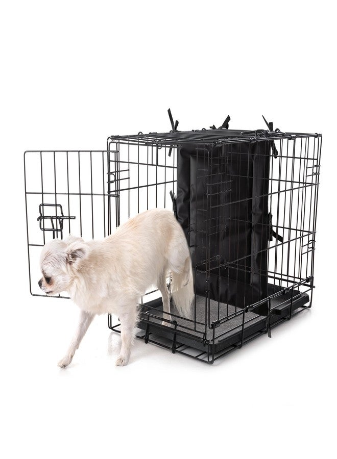 INKNOTE Black Dog Crate Divider Panel with Ties 23.62 x 21.65 Inch Soft Thick Dog Kennel Divider for Puppy Training Dog Crate Accessories (Fits 36" Crates,Excluding Crate) - Image 3